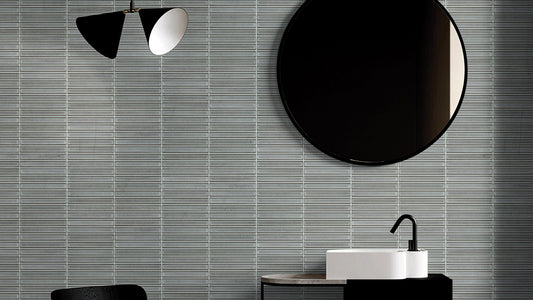 3D Concave Kit Kat Speckle Light Grey Mosaic 20x145