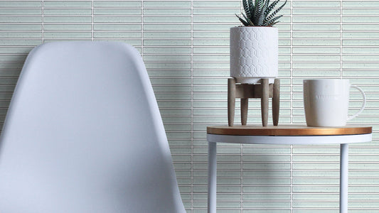 3D Concave Kit Kat Speckle White Mosaic 20x145