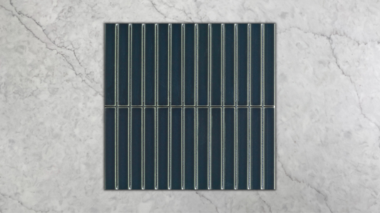 3D Concave Kit Kat Speckle Dark Blue Mosaic 20x145