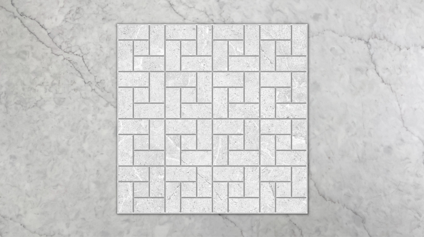 Kew Stone White Windmill Mosaic