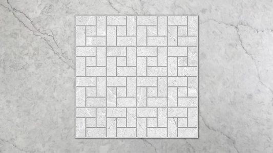 Kew Stone White Windmill Mosaic