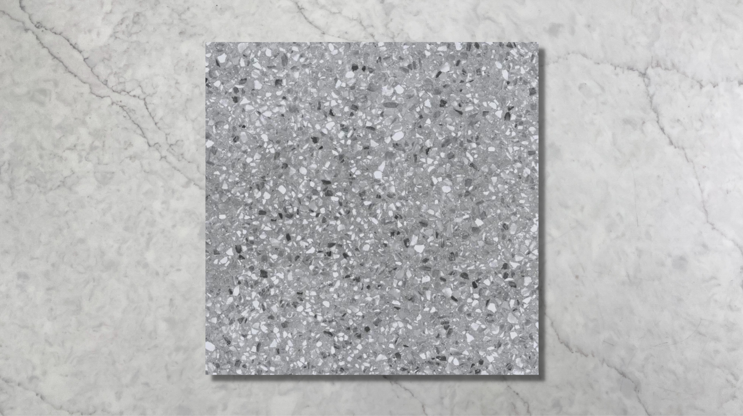Teale Grey Terrazzo Look