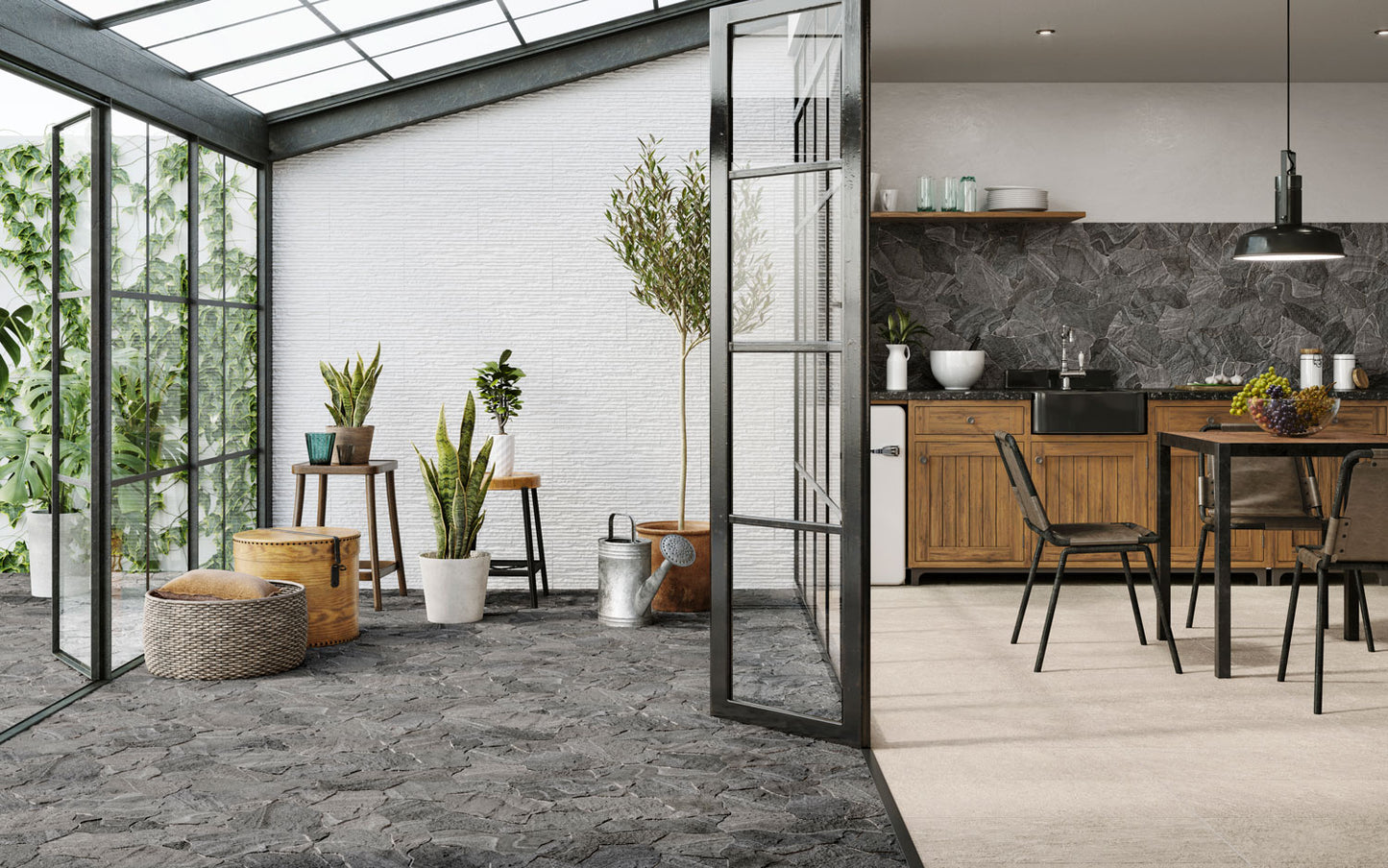 C-Rock Crazy Pave Porcelain Tile