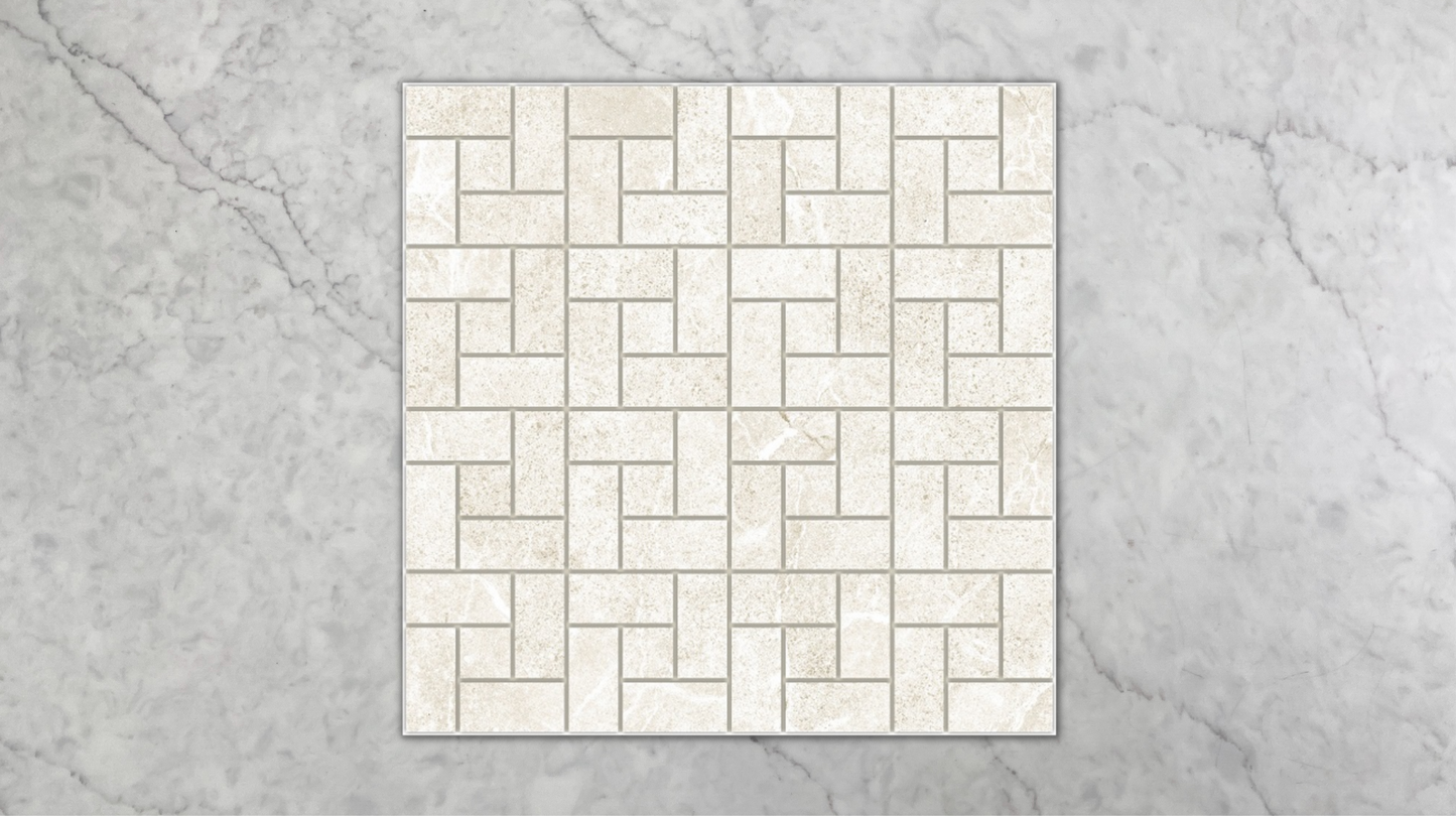 Kew Stone Beige Windmill Mosaic